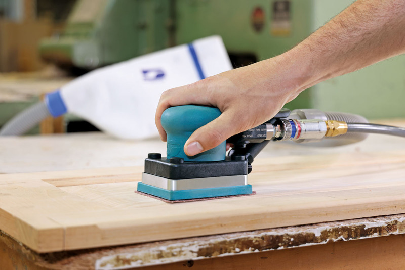 Dynabug II Orbital Sander, Self-Generated Vacuum, 3"x 4" Hook Pad