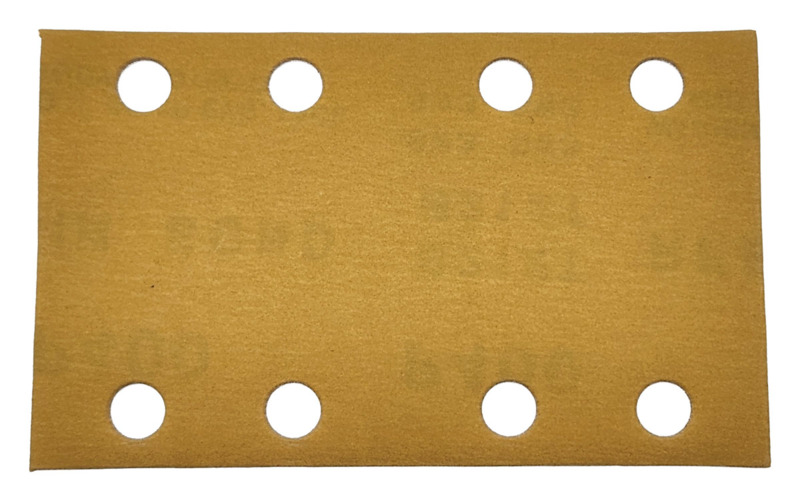 81 mm W x 133 mm L 400 Grit A/O Vacuum Hook-Face DynaCut Sheet