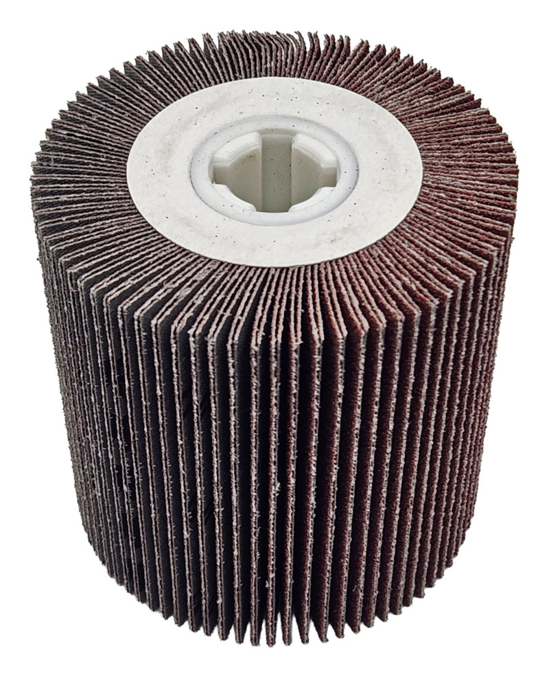 4" (102 mm) Dia. x 4" (102 mm) x 3/4" (483 mm) L 60 Grit A/O Flap Wheel