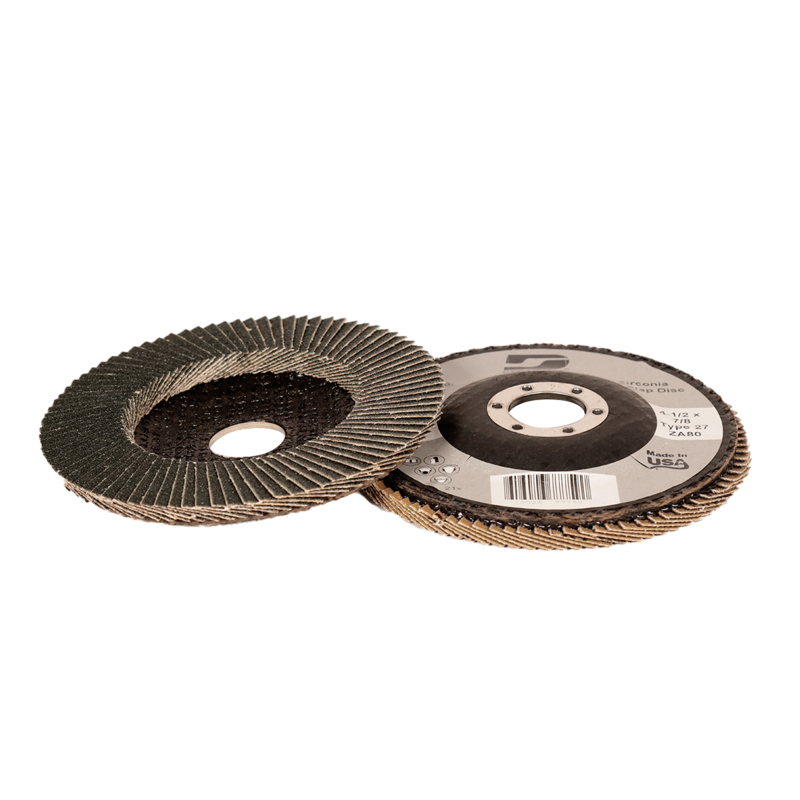 4-1/2" (114 mm) Dia. x 7/8" CH 80 Grit Z/A Type 27 DynaCut Flap Disc W/Fiberglass
