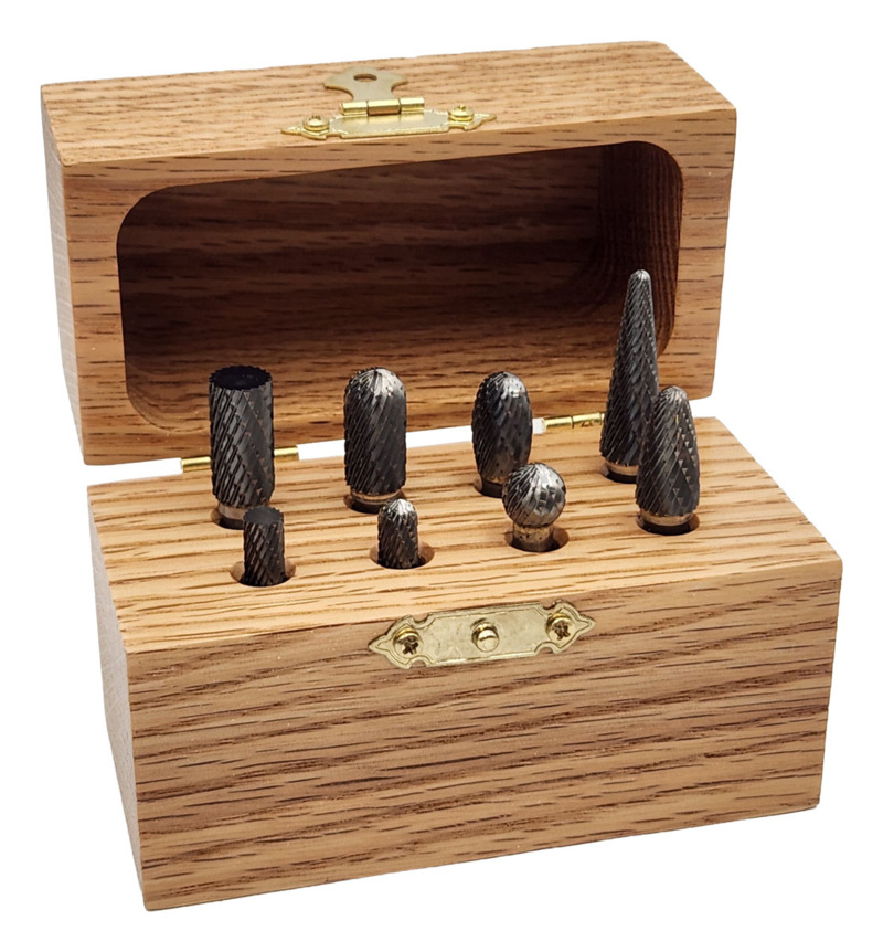 Carbide Burr 8-Piece Burr Kit, 6 mm Shank
