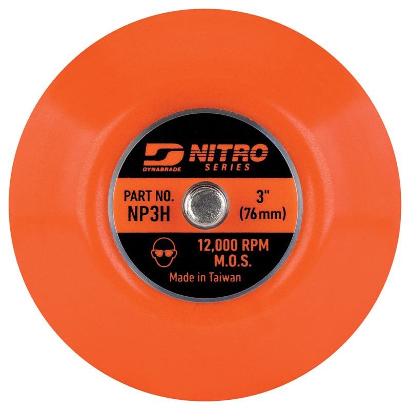 3" (76 mm) Hook Non-Vac Pad