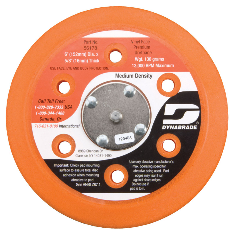 6" (152 mm) Dia. Vacuum Disc Pad, Vinyl-Face