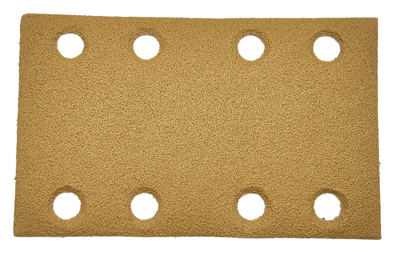 81 mm W x 133 mm L 80 Grit A/O Vacuum Hook-Face DynaCut Sheet