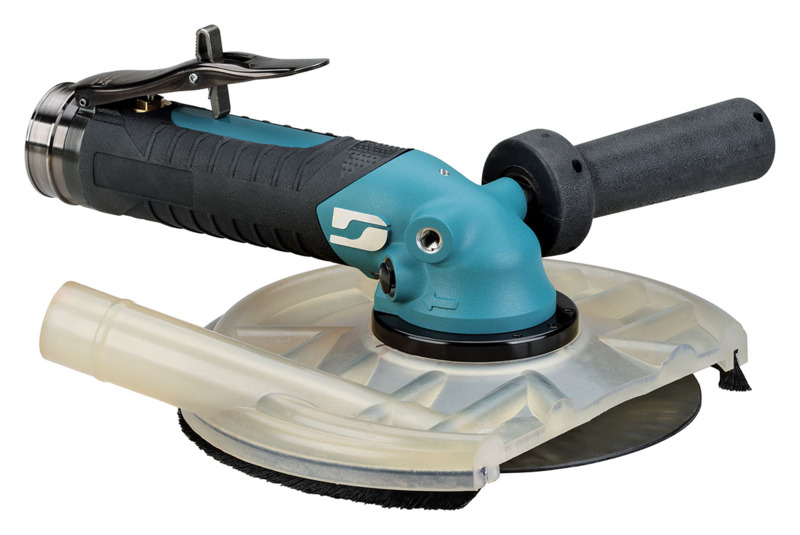 7" (180 mm) Dia. Compact Rebel Right Angle Disc Sander Central Vacuum