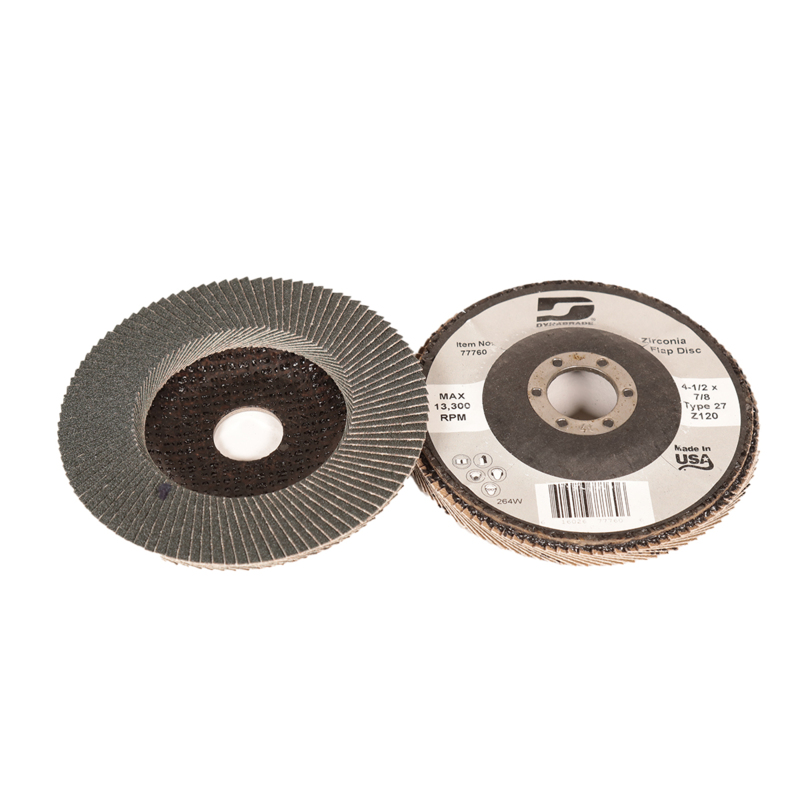 4-1/2" (114 mm) Dia. x 7/8" CH 120 Grit Z/A Type 27 DynaCut Flap Disc W/Fiberglass
