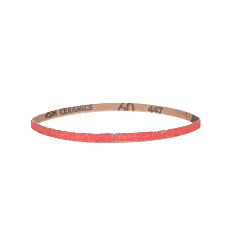 1/4" (6 mm) W x 12" (305 mm) L 60 Grit Ceramic DynaCut Belt