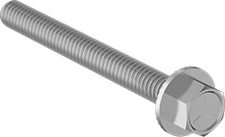 1/4"-20 x 2-1/2" Serrated Flange Bolt
