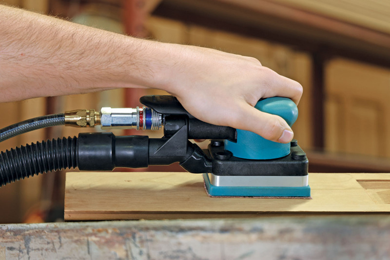 Dynabug II Orbital Sander, Central Vacuum, 3"x 4" Hook Pad
