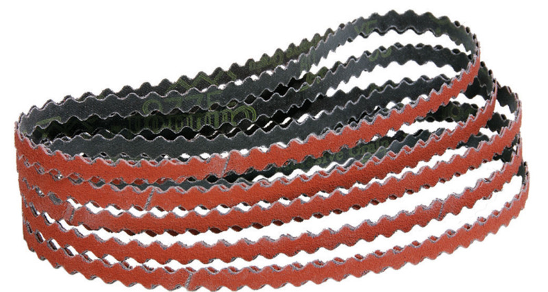1/2" W x 18" L 60 Grit Ceramic DynaCut Scalloped Edge Belt